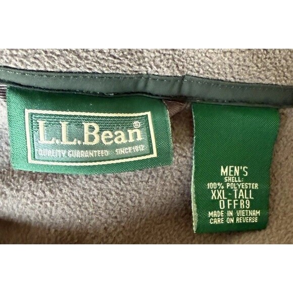 LL Bean 3 In 1 Full Zip Jacket Coat With Zip Fleece Liner Men’s Size XXL Tall - Picture 8 of 9